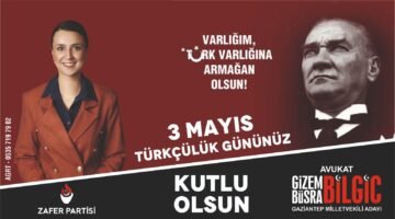 3 MAYIS TÜRKÇÜLÜK BAYRAMI KUTLU OLSUN